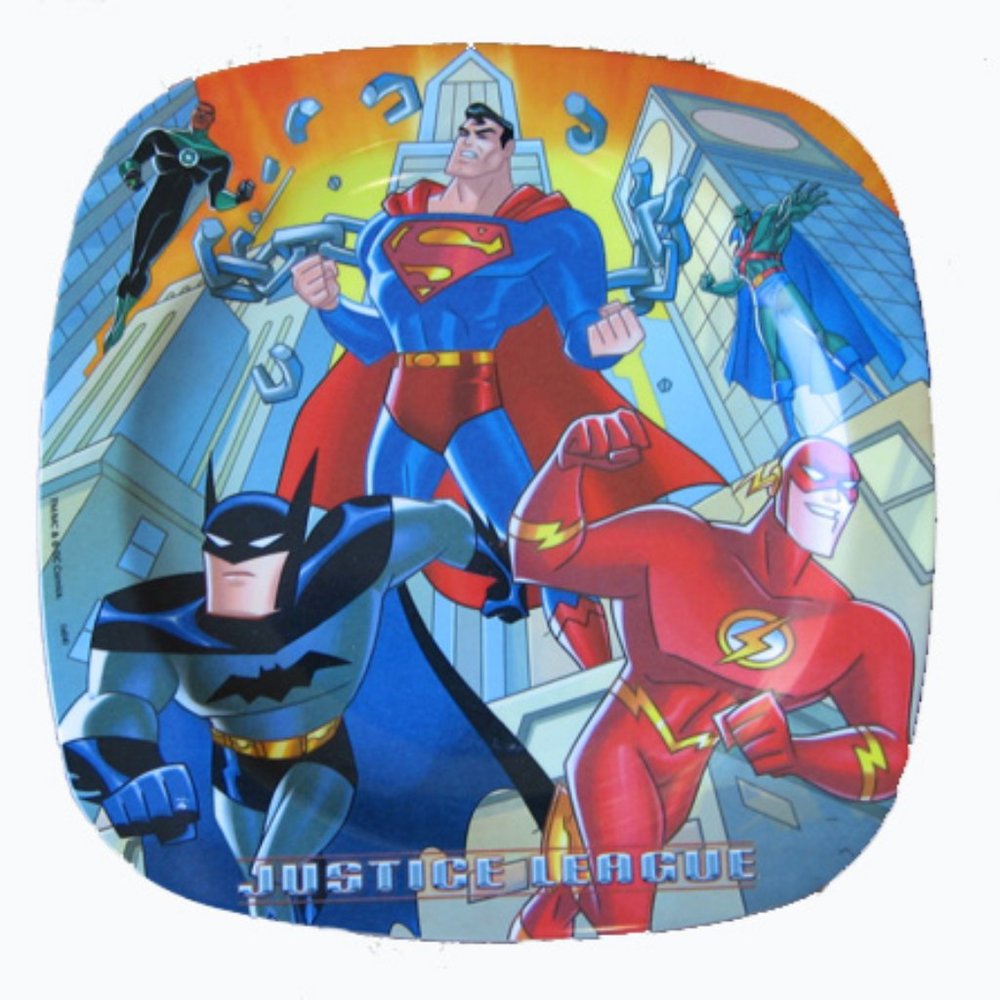 Justice League 8” Melamine Child Plate